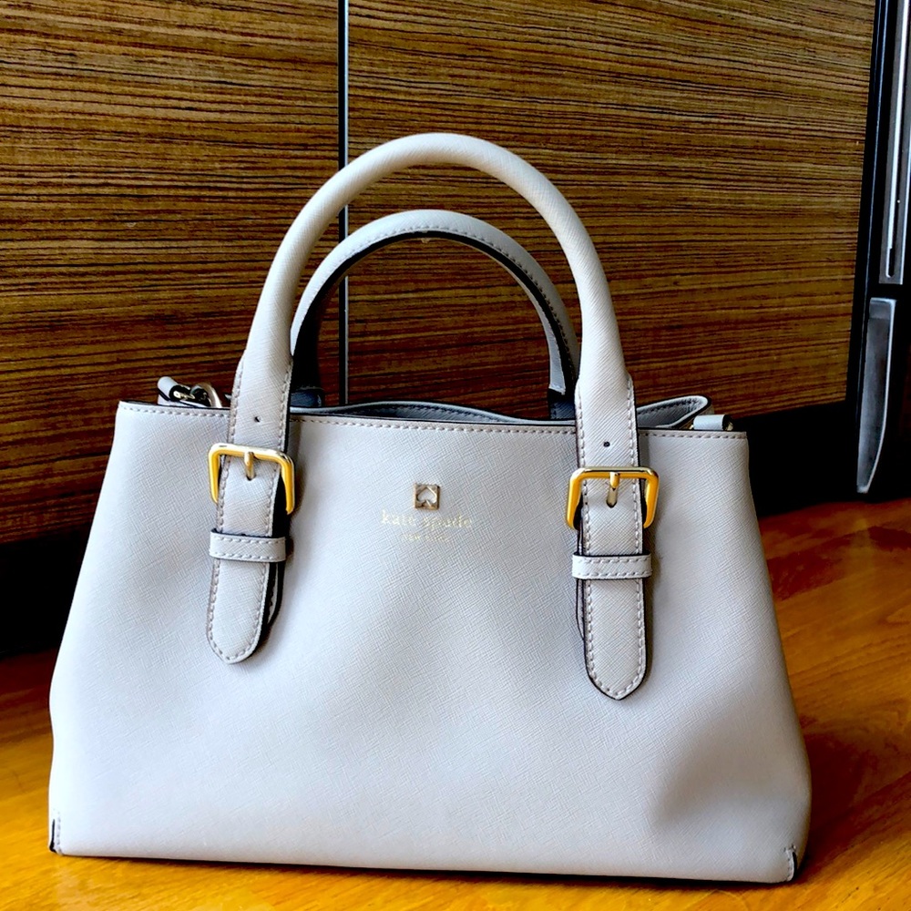 Kate Spade structured leather bag, grey